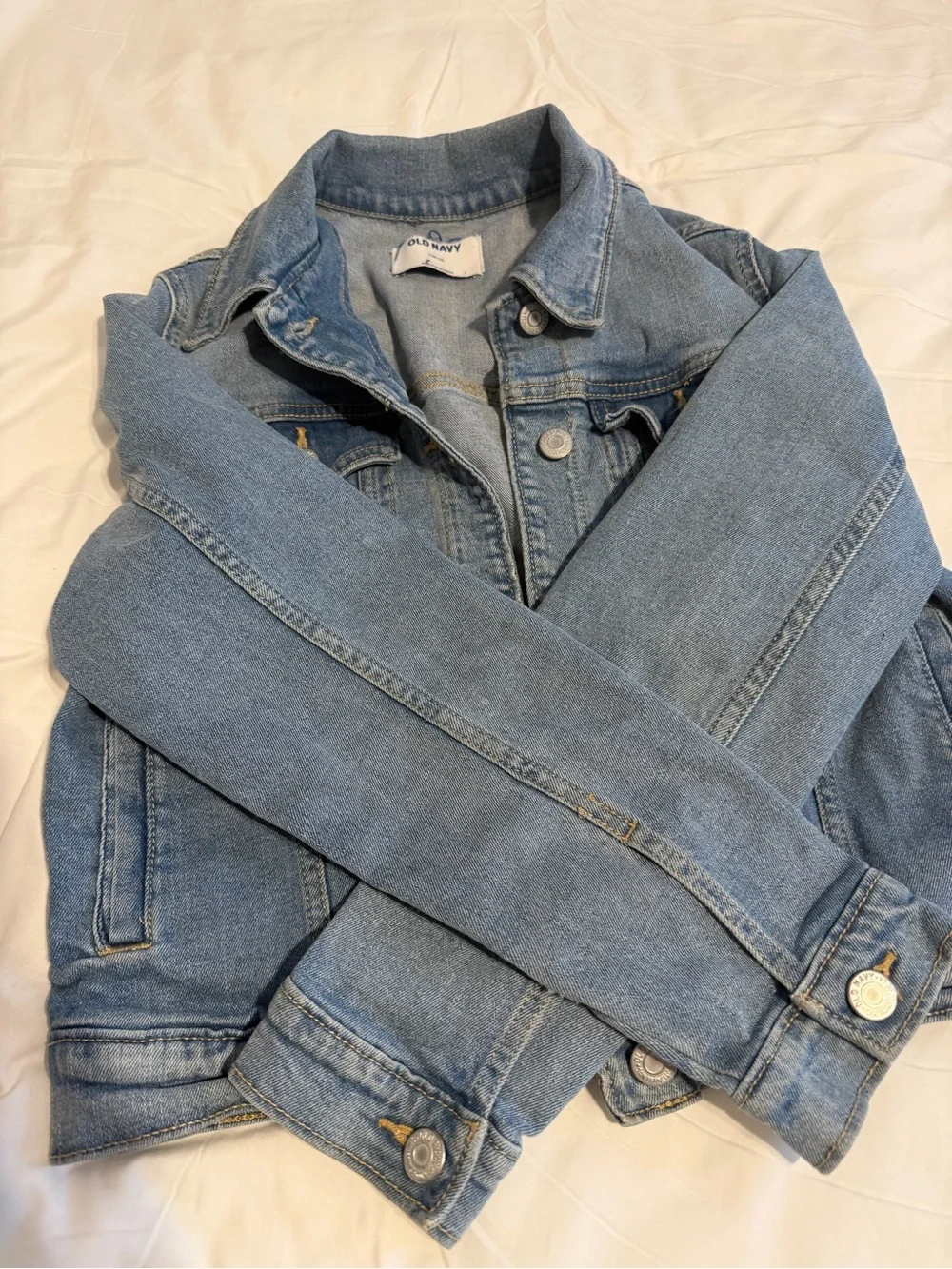 Old Navy Light Wash Blue Kids Denim Jacket